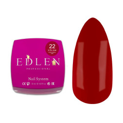 Рідкий гель Edlen Professional Water Acrygel Wine 22 глибокий червоний 15 мл