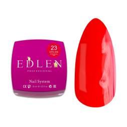 Рідкий гель Edlen Professional Water Acrygel Wine 23 яскравий червоний 15 мл