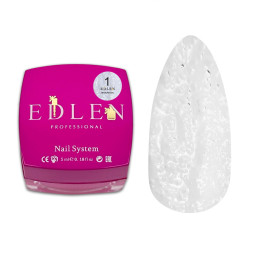 Гель для дизайну Edlen Professional Sugar Gel 01 цукровий білий 5 мл