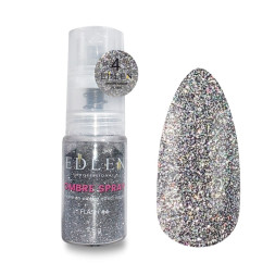 Пудра спрей для дизайна Edlen Professional Ombre Spray Flash 04 светоотражающая 7.5 г