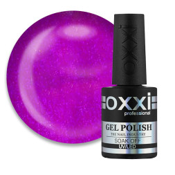 Гель-лак Oxxi Professional 058 фуксія з мікроблиском. 10 мл