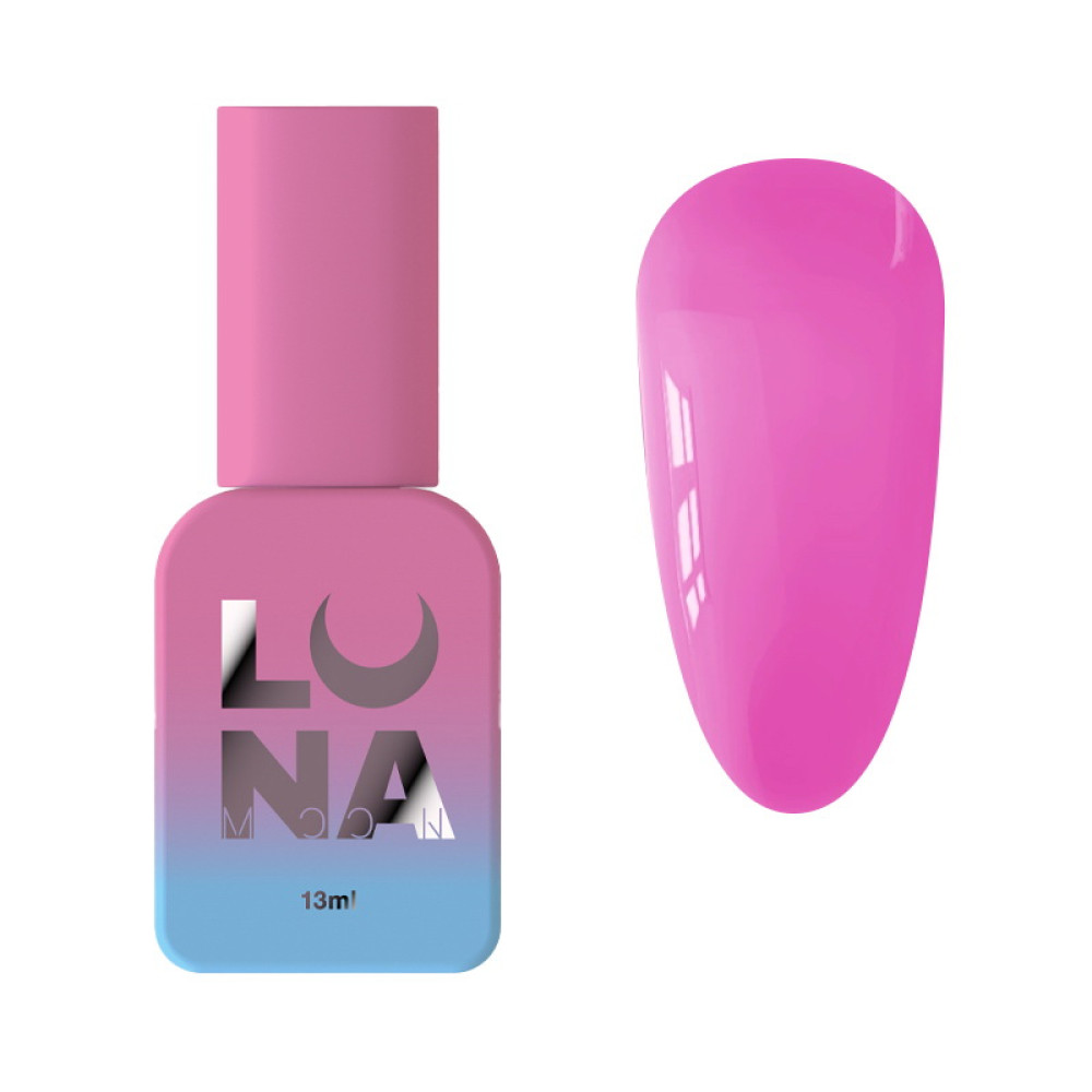 Топ для гель-лаку без липкого шару Luna Top Glass 06 рожевий барбі 13 мл