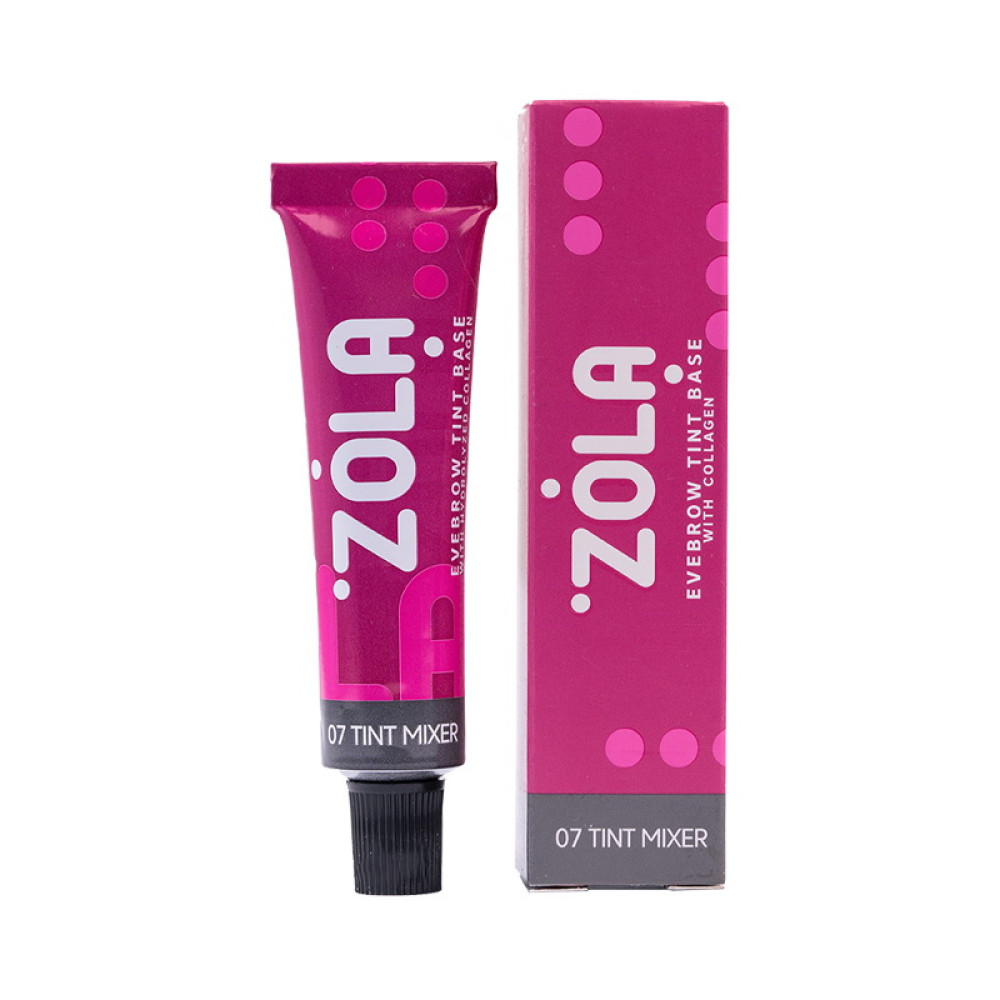 Фарба-база для брів ZOLA Eyebrow Tint Base With Collagen Tint Mixer 07 з колагеном і ланоліном 15 мл