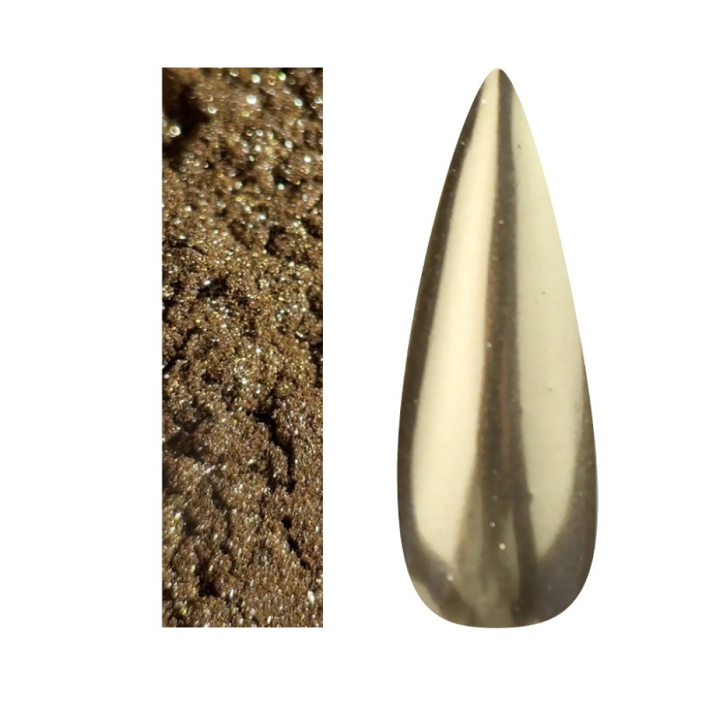 Дзеркальна пудра Adore Professional Metallic Powder 10 біле золото 0.5 г