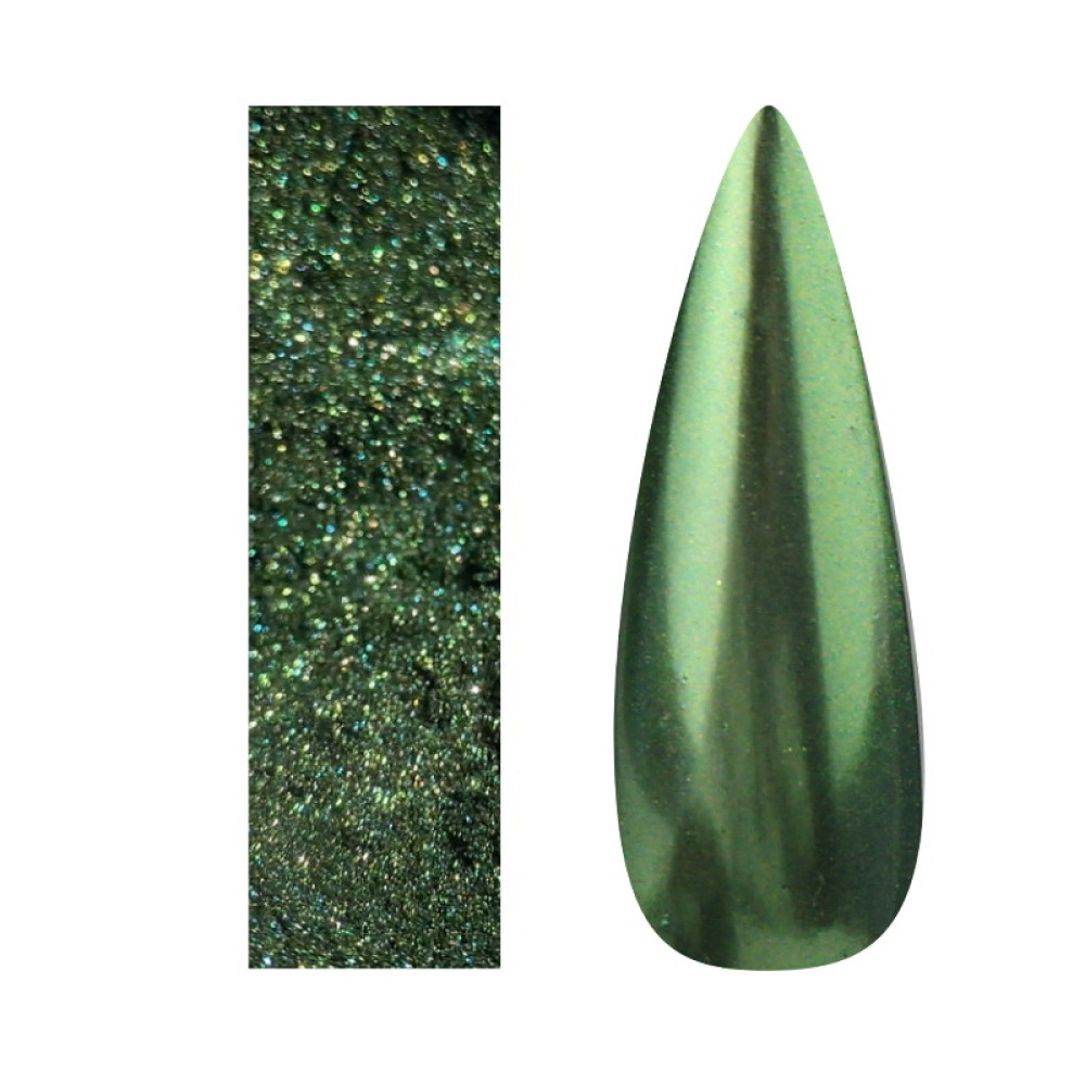 Дзеркальна пудра Adore Professional Metallic Powder 13 глибоко-зелена 0.5 г