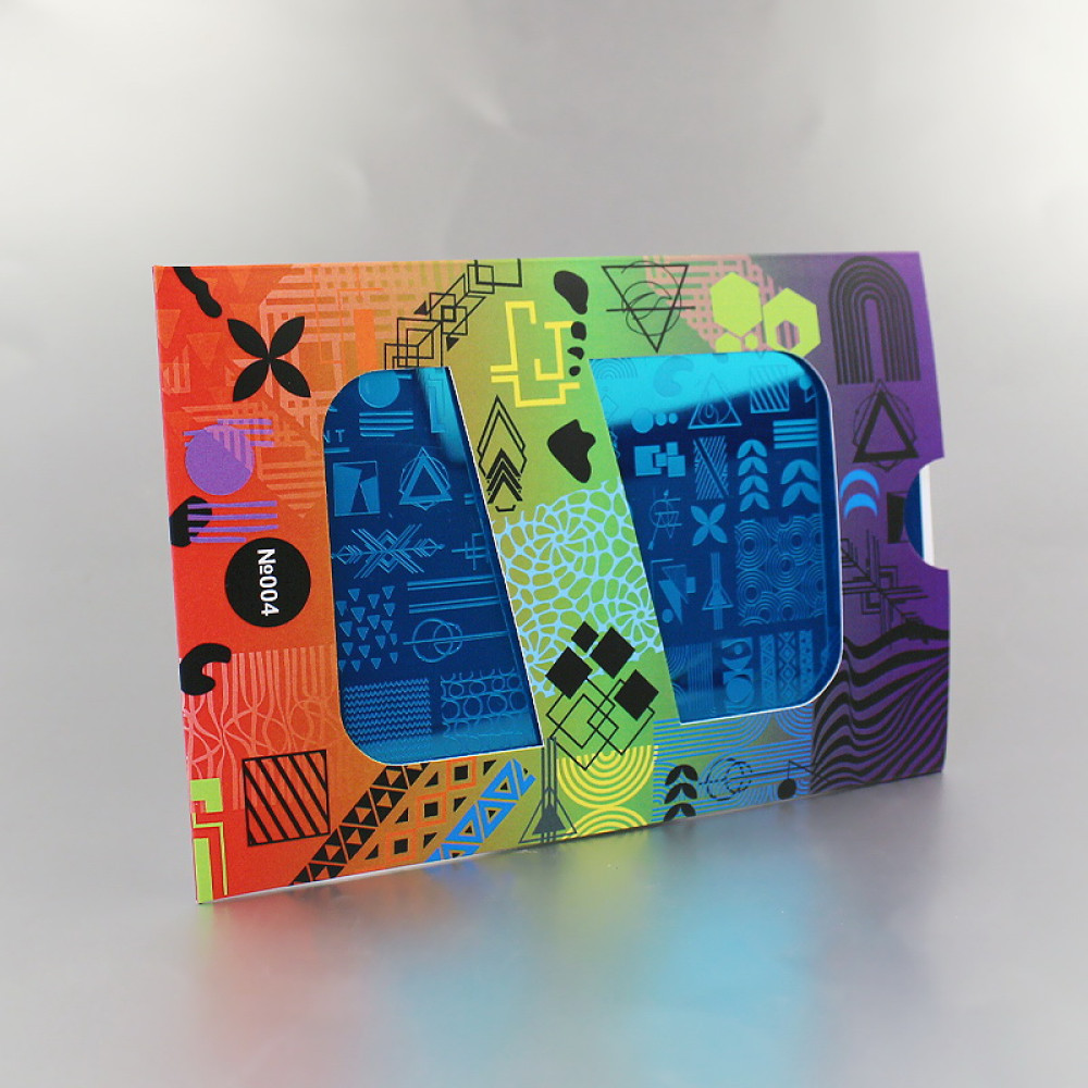 Пластина для стемпінгу RichColoR Max Print 004 Геометрія і орнаменти