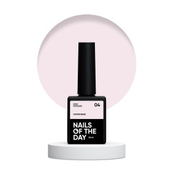 База камуфлирующая Nails Of The Day Cover Base New Formula 04 полупрозрачный пудрово-розовый 10 мл