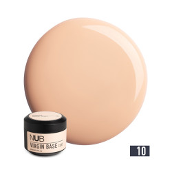 База камуфлирующая каучуковая для гель-лака NUB Virgin Base Coat 10 бежевый крем 30 мл