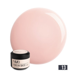 База камуфлирующая каучуковая для гель-лака NUB Virgin Base Coat 13 кремово-молочный 30 мл