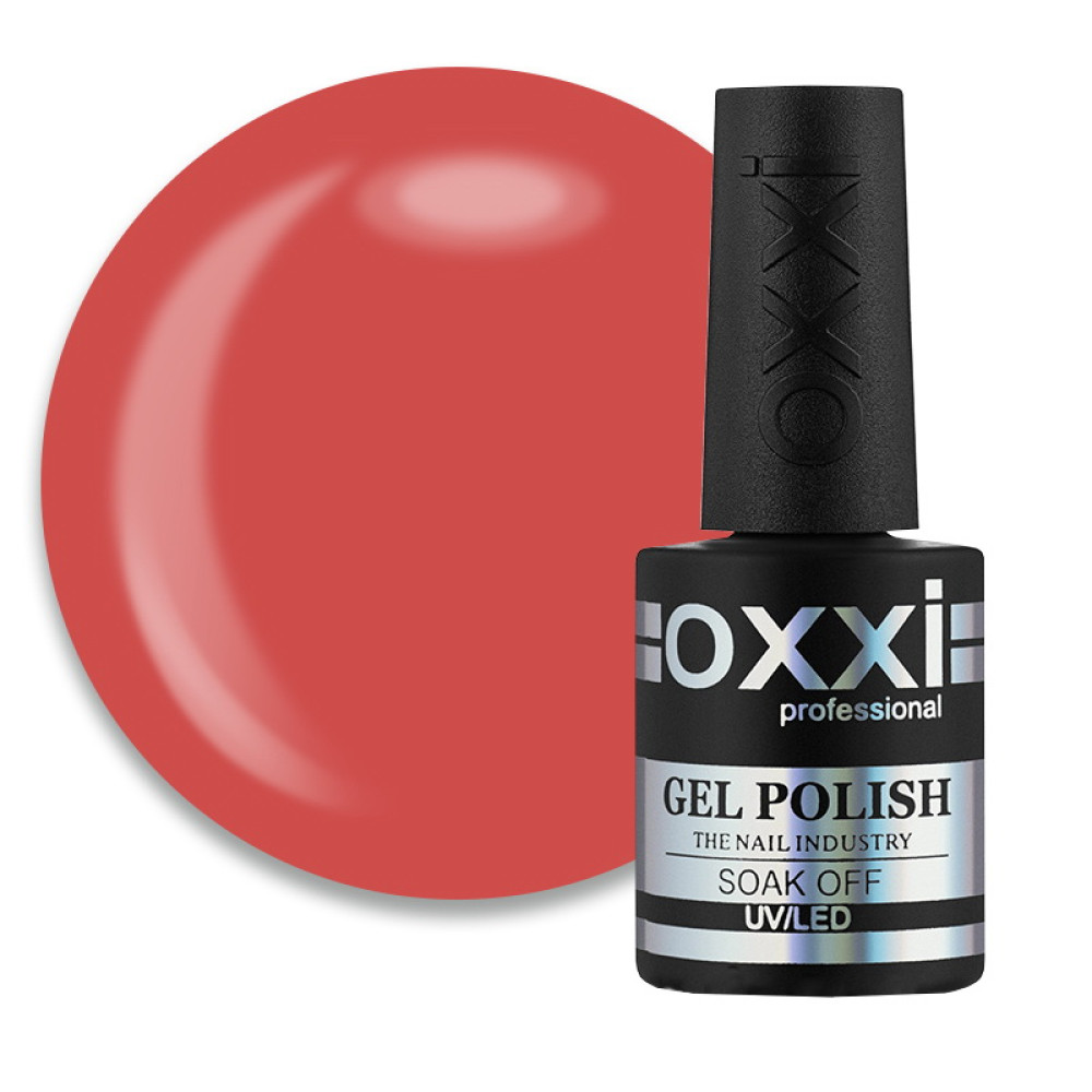 Гель-лак Oxxi Professional 109 блідий червоно-кораловий. 10 мл