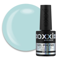 Гель-лак Oxxi Professional 166 світлий бірюзовий. 10 мл
