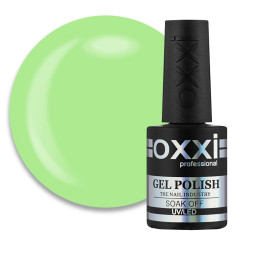 Гель-лак Oxxi Professional 223 світло-зелений. 10 мл
