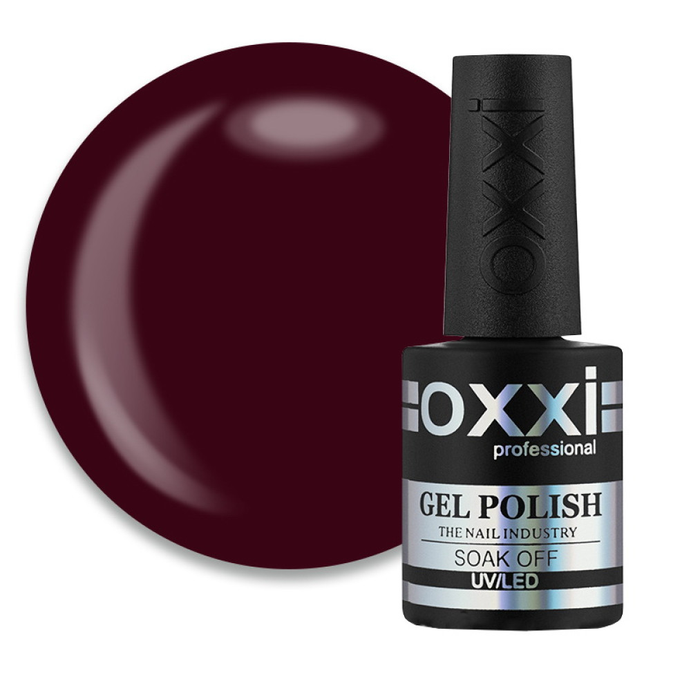 Гель-лак Oxxi Professional 092 темный красно-коричневый. 10 мл