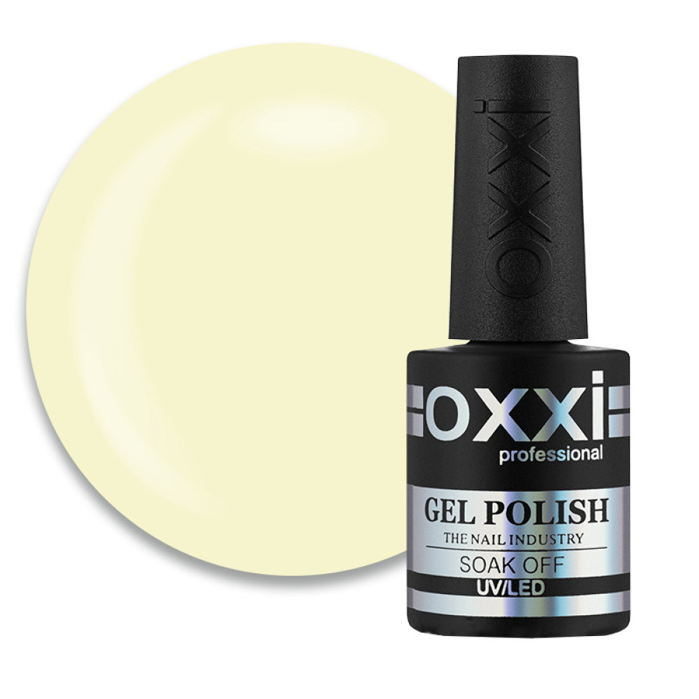 Гель-лак Oxxi Professional 127 світлий лимонний. 10 мл