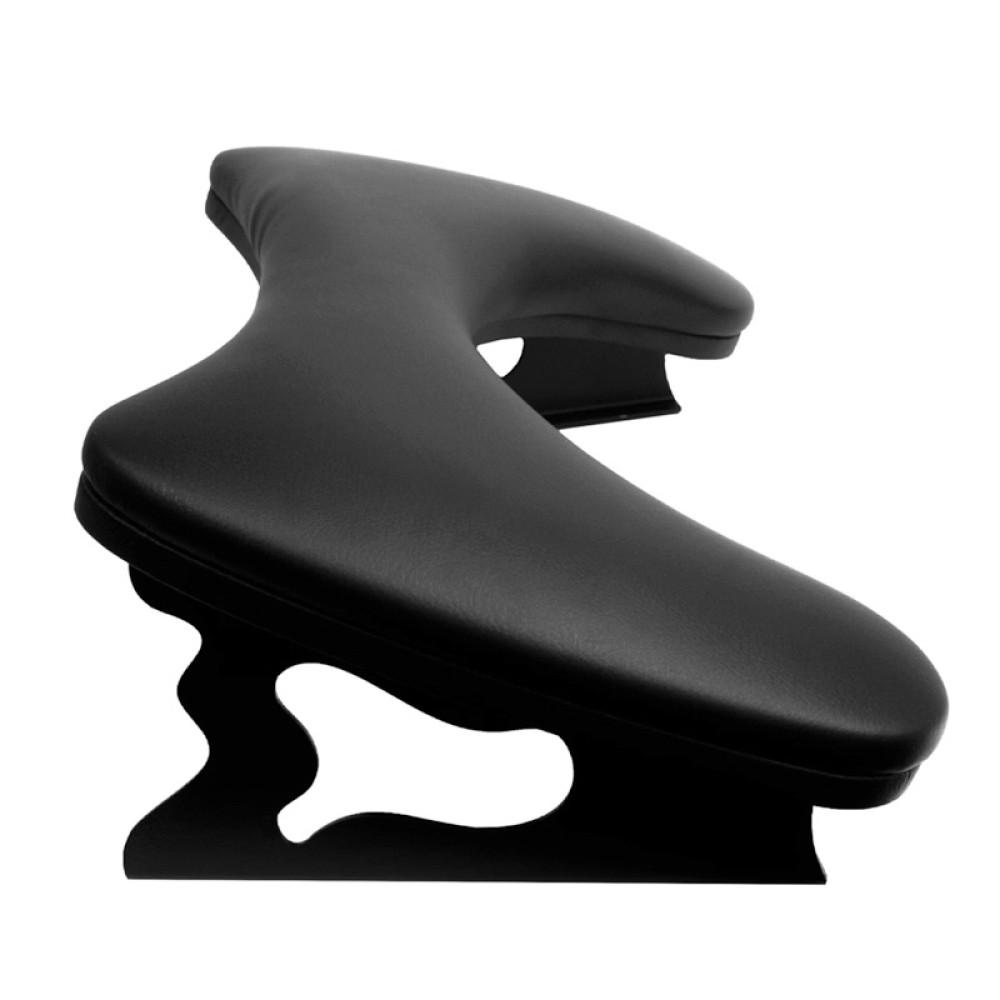 Подлокотник для рук фигурный настольный на металлических ножках цвет черный