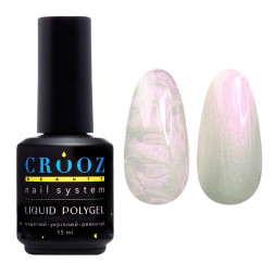 Рідкий полігель Crooz Pearl Liquid Polygel 04 перламутровий рожевий 15 мл