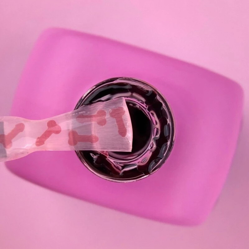 Топ для гель-лаку без липкого шару Luna Top Secret 03 з рожевим декором 13 мл