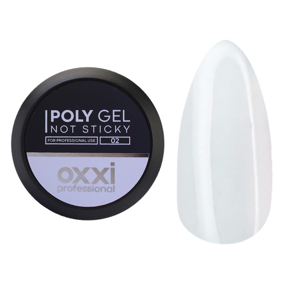 Полігель Oxxi Professional Not Sticky Poly Gel 02 молочний 30 мл