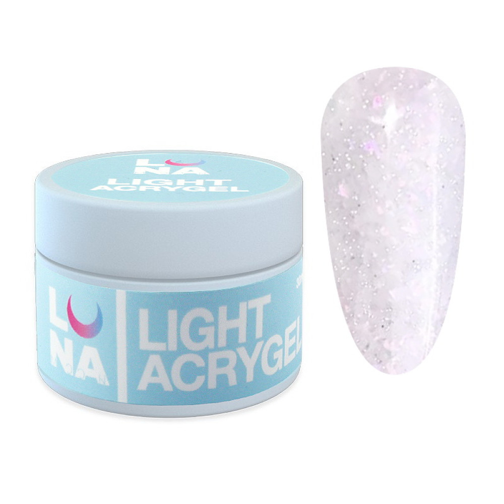 Жидкий гель Luna Light Acrygel 39 для наращивания молочный 30 мл