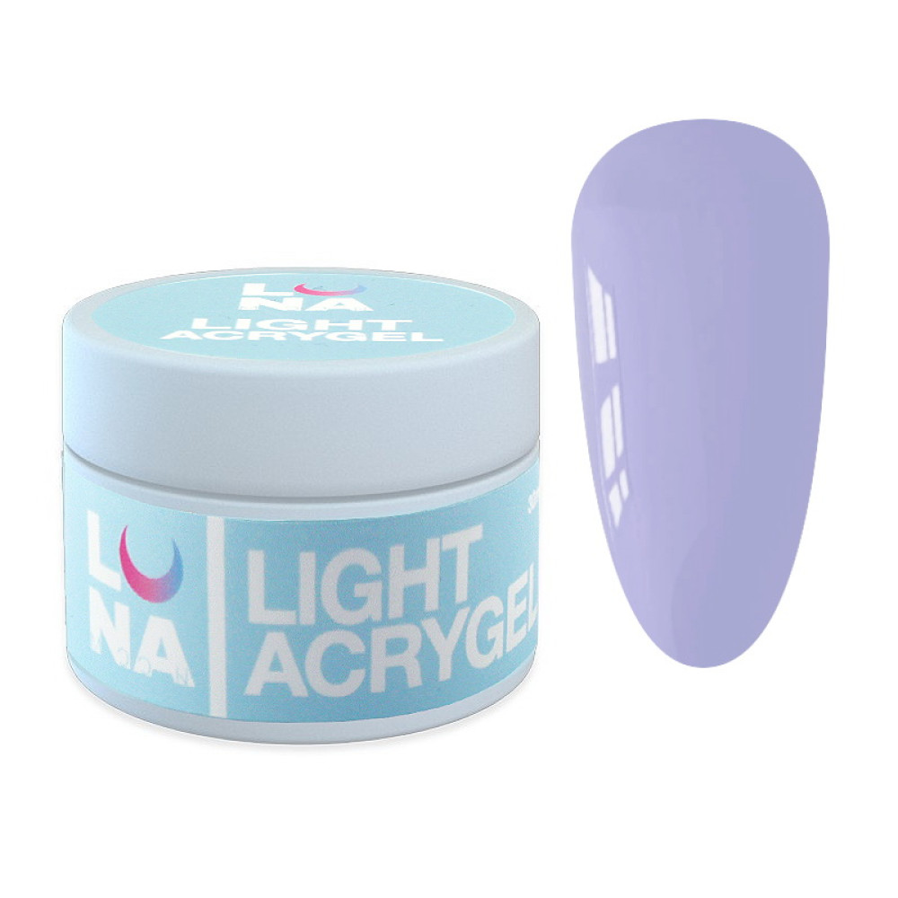 Жидкий гель Luna Light Acrygel 47 для наращивания голубая вуаль 30 мл