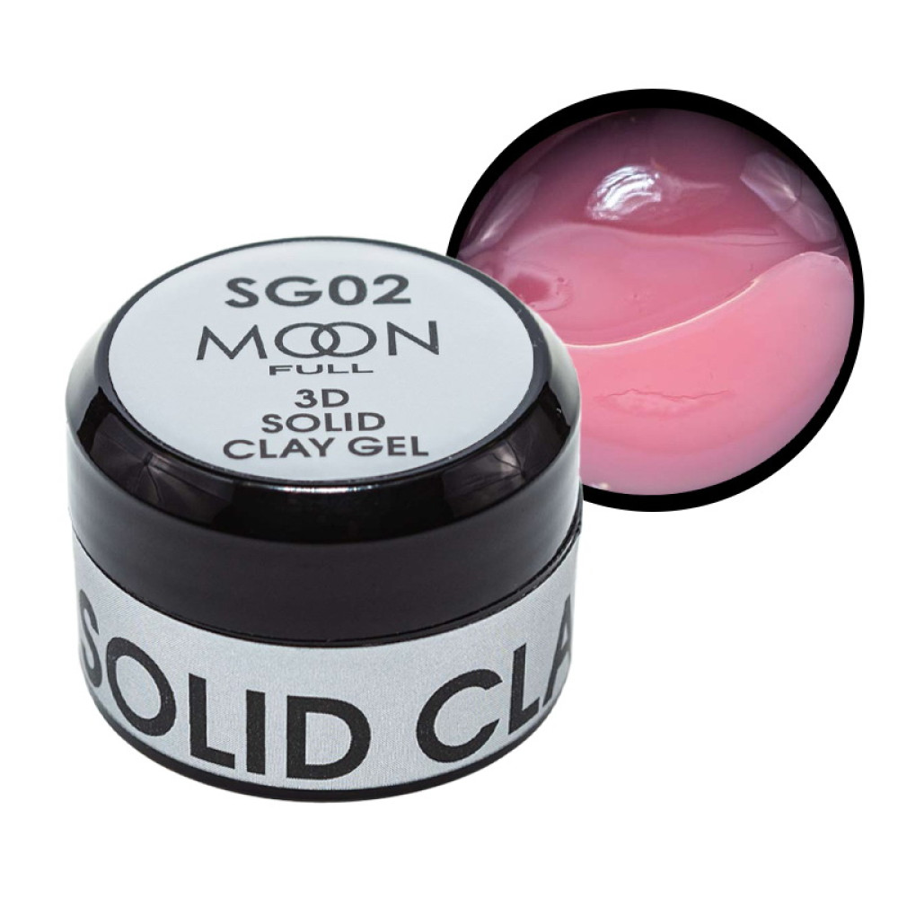 Гель-пластилин Moon Full 3D Solid Clay Gel SG02 нюдовый нежно-розовый 5 мл