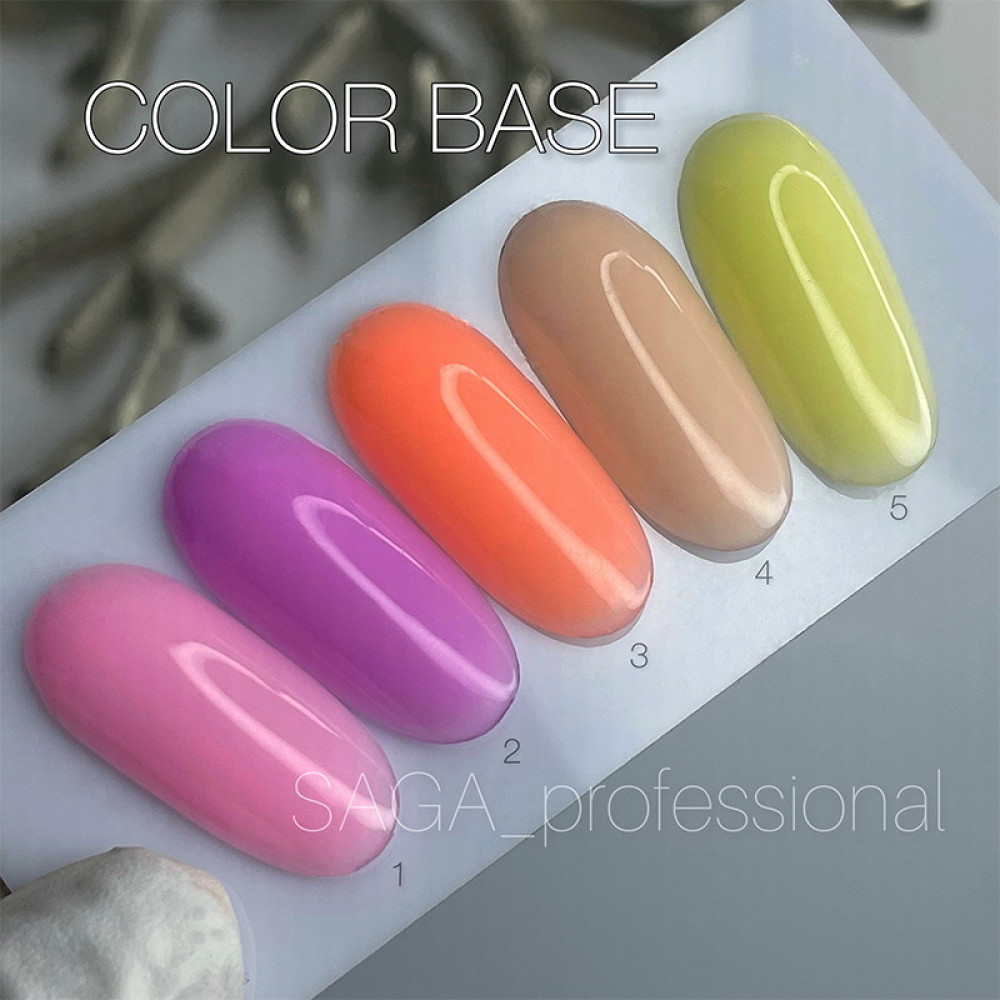 База цветная Saga Professional Color Base 001 нежно-розовый 9 мл