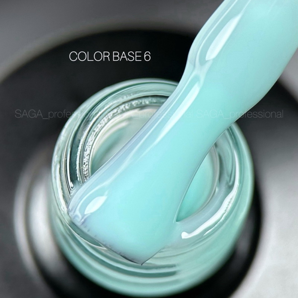 База цветная Saga Professional Color Base 006 светло-бирюзовый 9 мл