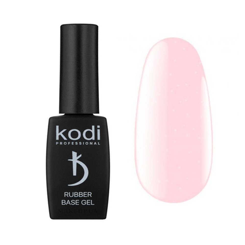 База цветная Kodi Professional Color Rubber Base Gel Opal 03. розовый нюд с опаловым шиммером. 8 мл