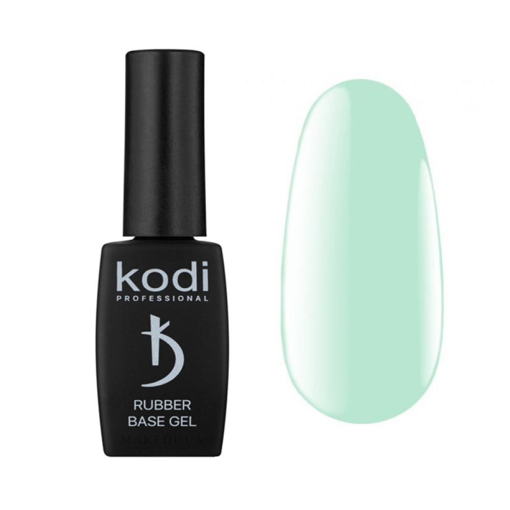 База цветная Kodi Professional Color Rubber Base Gel Pastel 07. пастельный бирюзовый. 8 мл