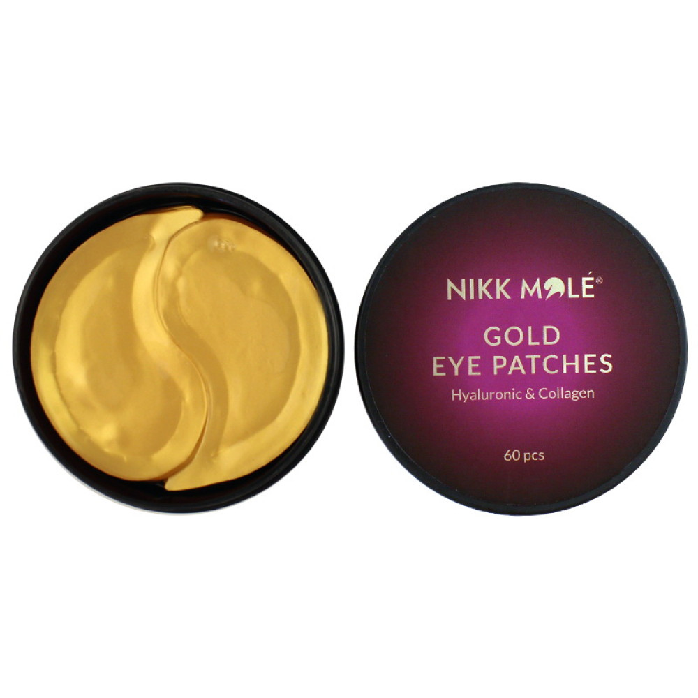 Патчи гидрогелевые под глаза Nikk Mole Eye Mask Hyaluronic & Collagen с гиалуроновой кислотой и коллагеном 60 шт