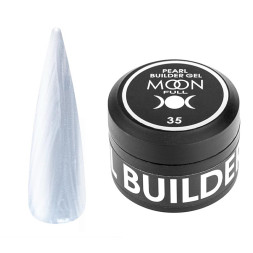 Гель моделюючий Moon Full Perl Builder Gel 35 ніжні блакитні перли 30 мл