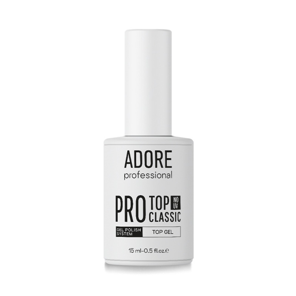 Топ для гель-лака без липкого слоя Adore Professional Pro Classic Top без UV-фильтра для темных оттенков 15 мл