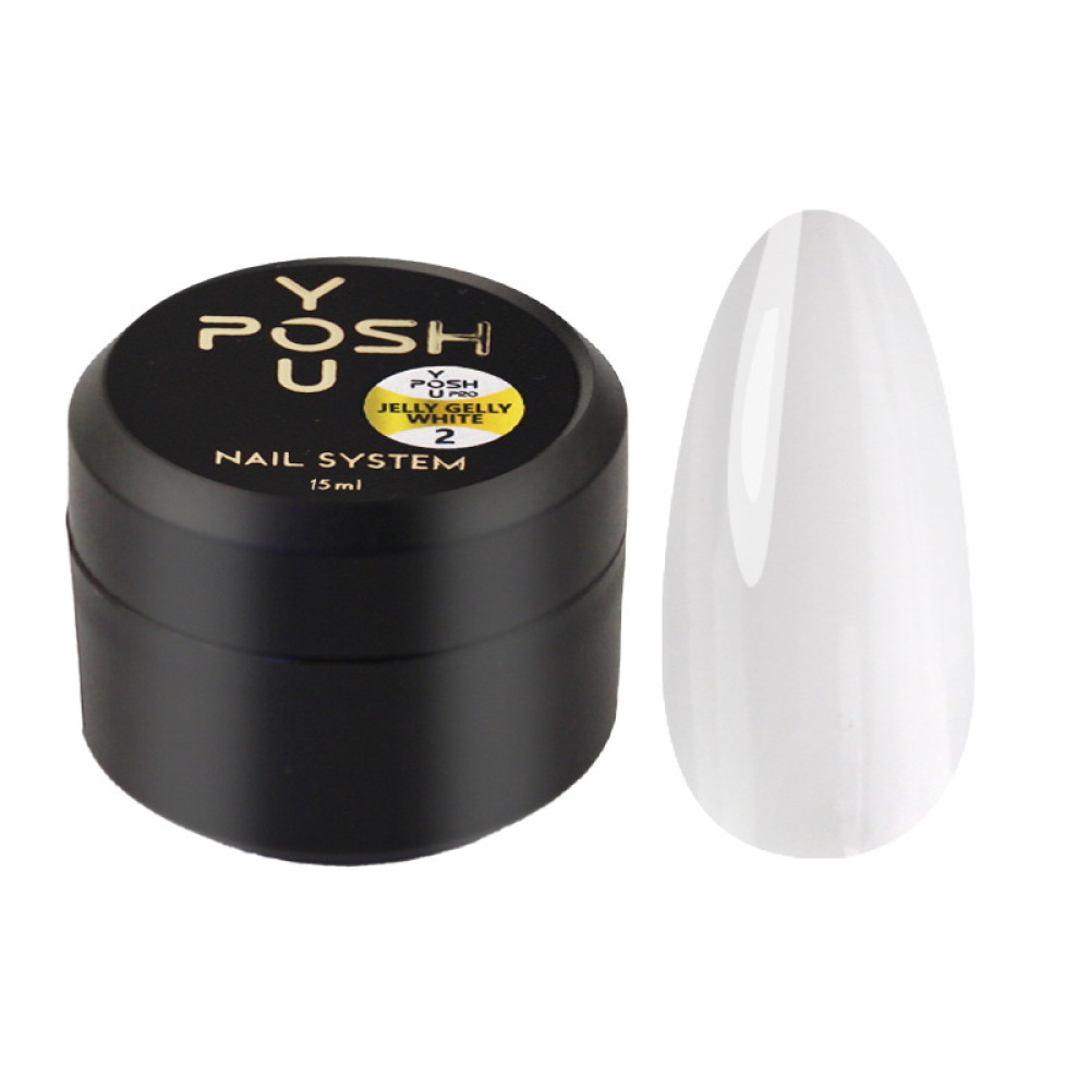 Гель для наращивания You POSH Jelly Gelly 02 White белый15 мл