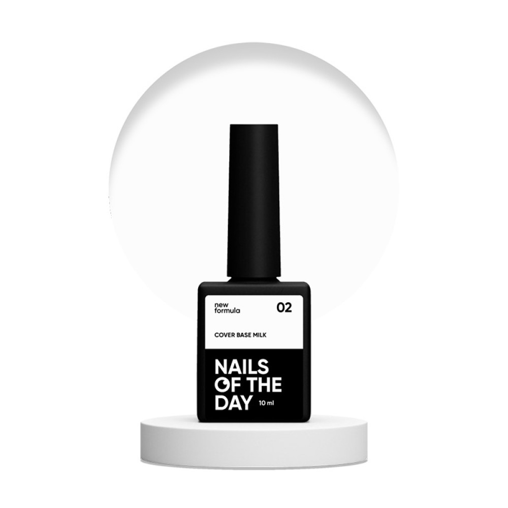 База камуфлююча Nails Of The Day Cover Base New Formula Milk 02 молочний 10  мл