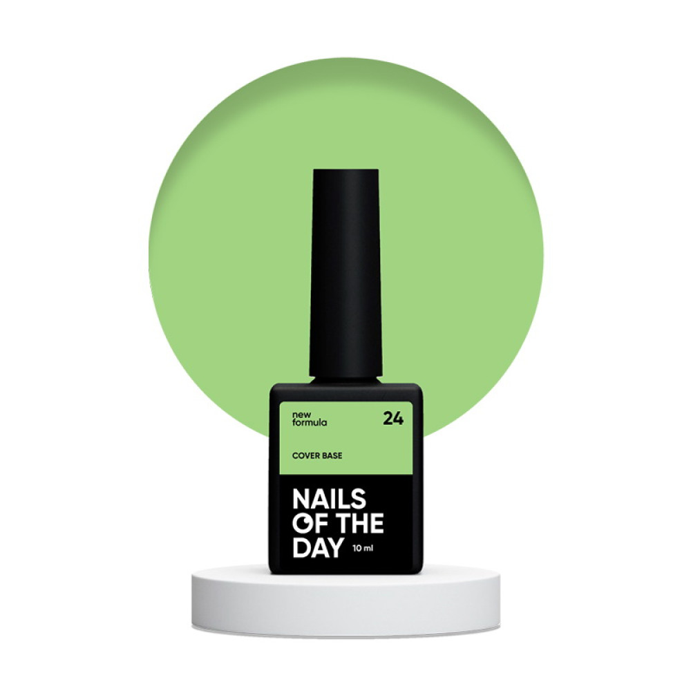 База камуфлююча Nails Of The Day Cover Base New Formula 24 салатовий 10  мл