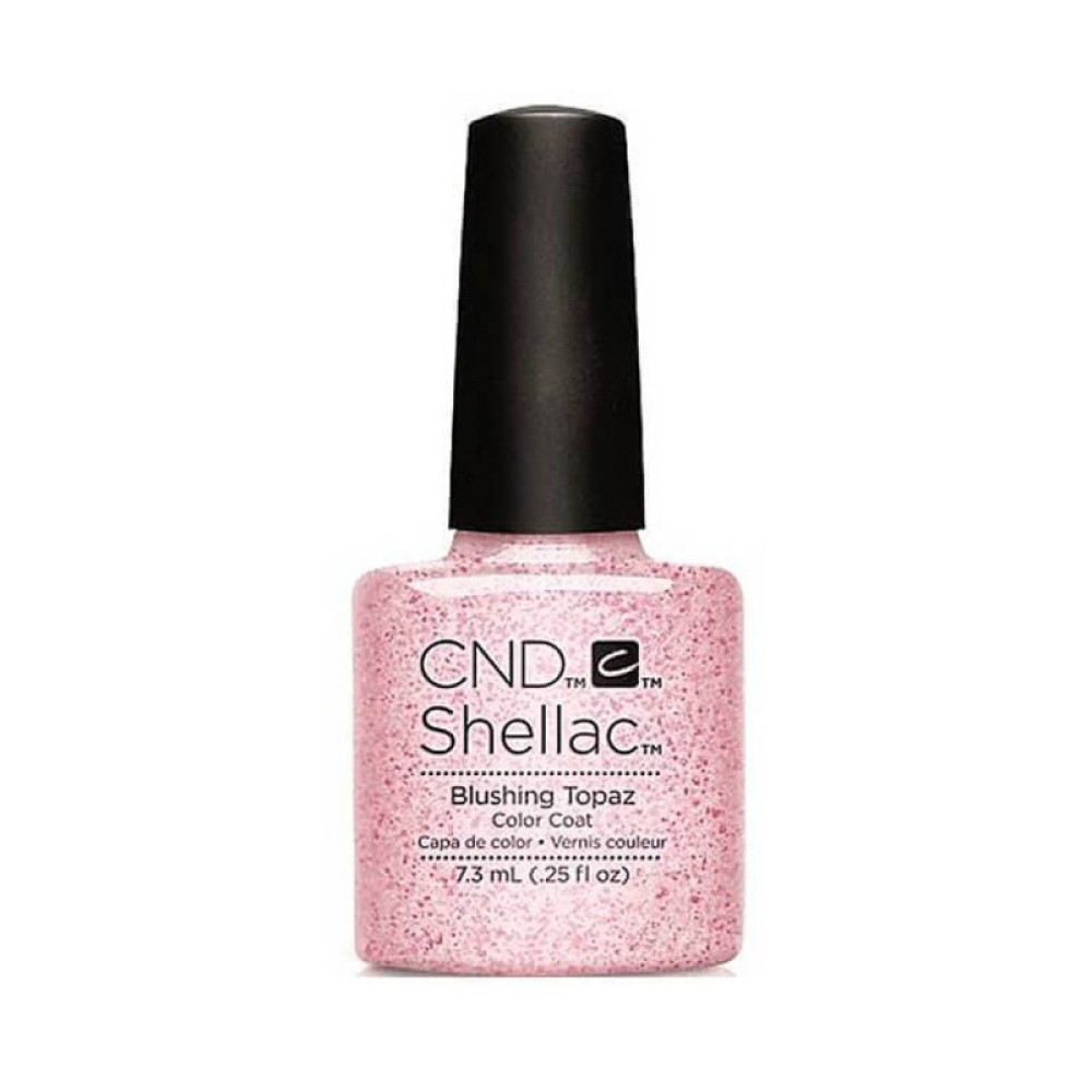 CND Shellac Blushing Topaz розовый с блестками. 7.3 мл
