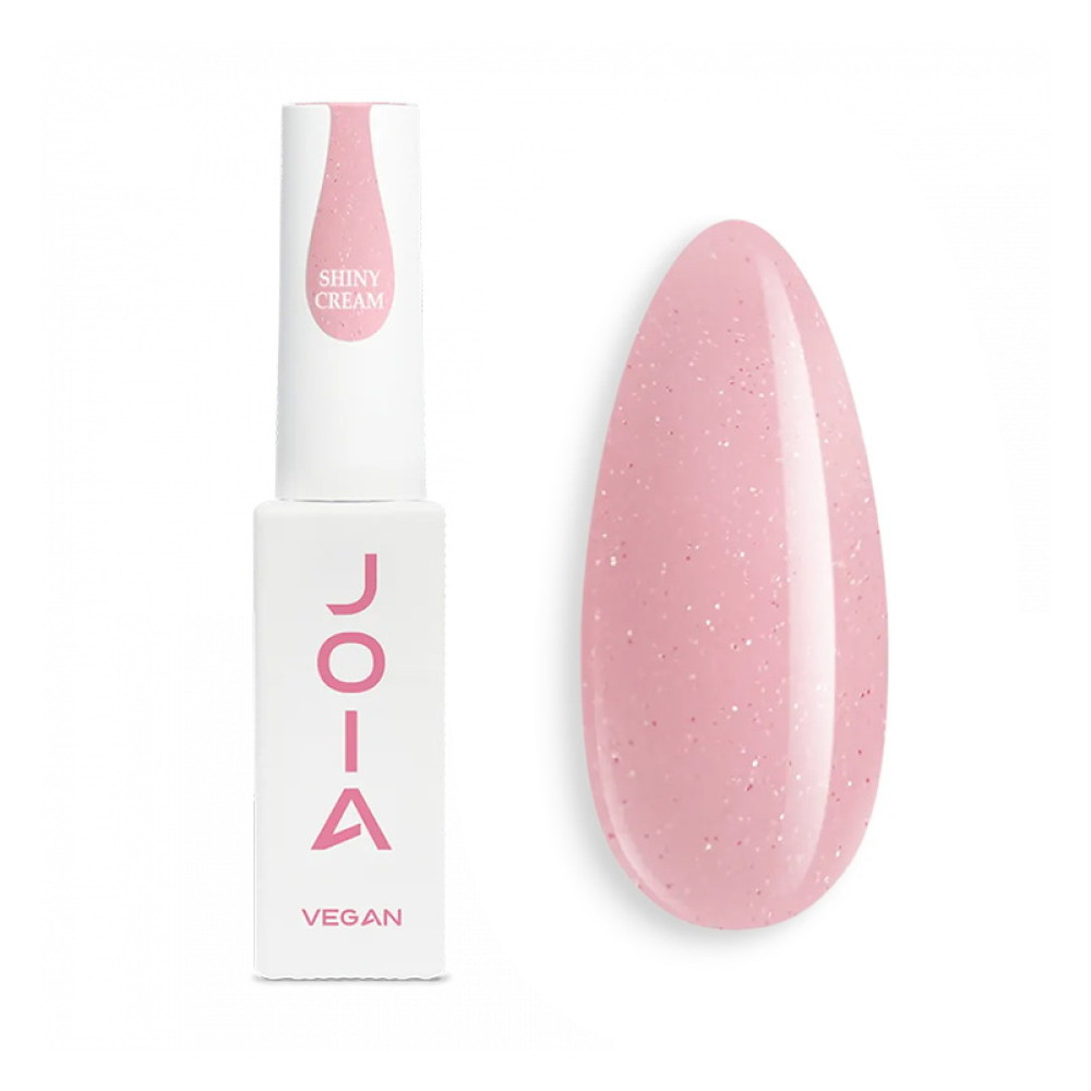 База камуфлирующая для гель-лака JOIA vegan BB Сream Base Shiny Cream светло-розовый с блестками 8 мл