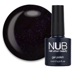 Гель-лак NUB 236 Afterparty сливовый с шиммером 8 мл