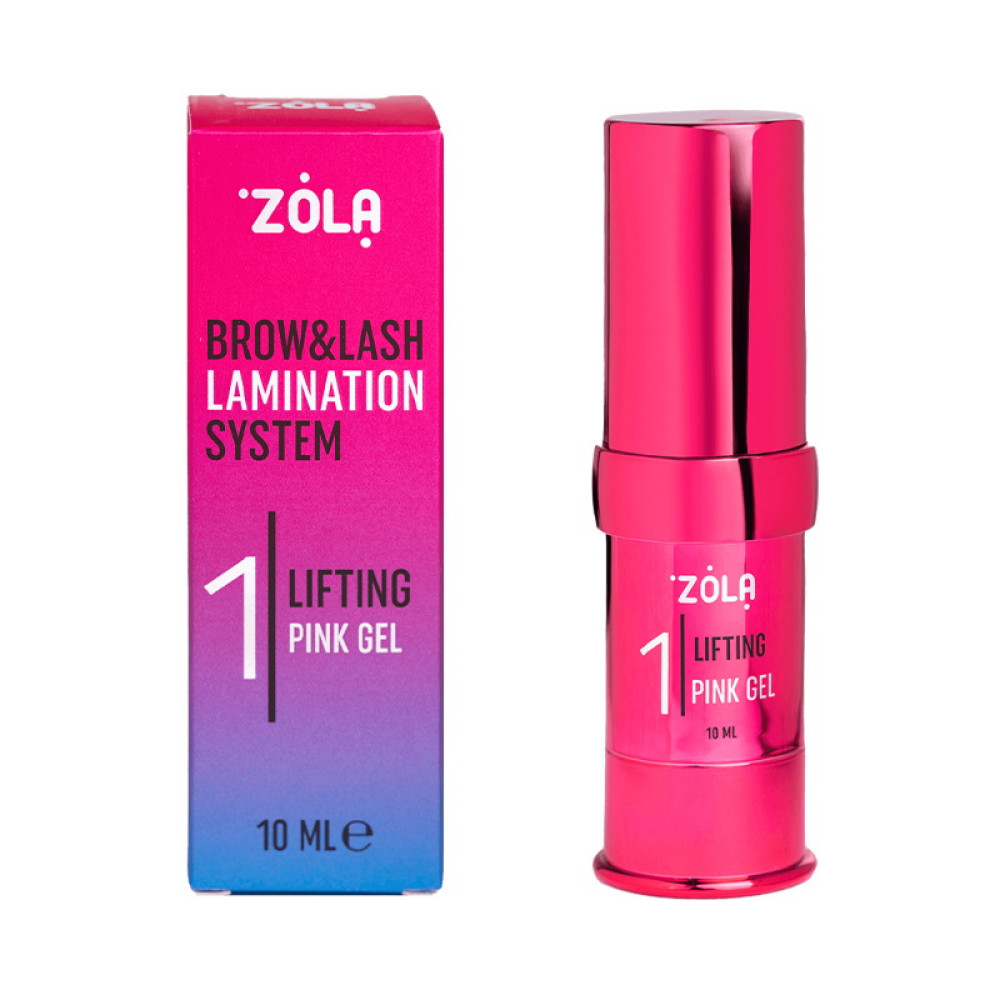 Склад для ламінування брів і вій ZOLA Color Lab 01 Lifting Pink Gel 10 мл