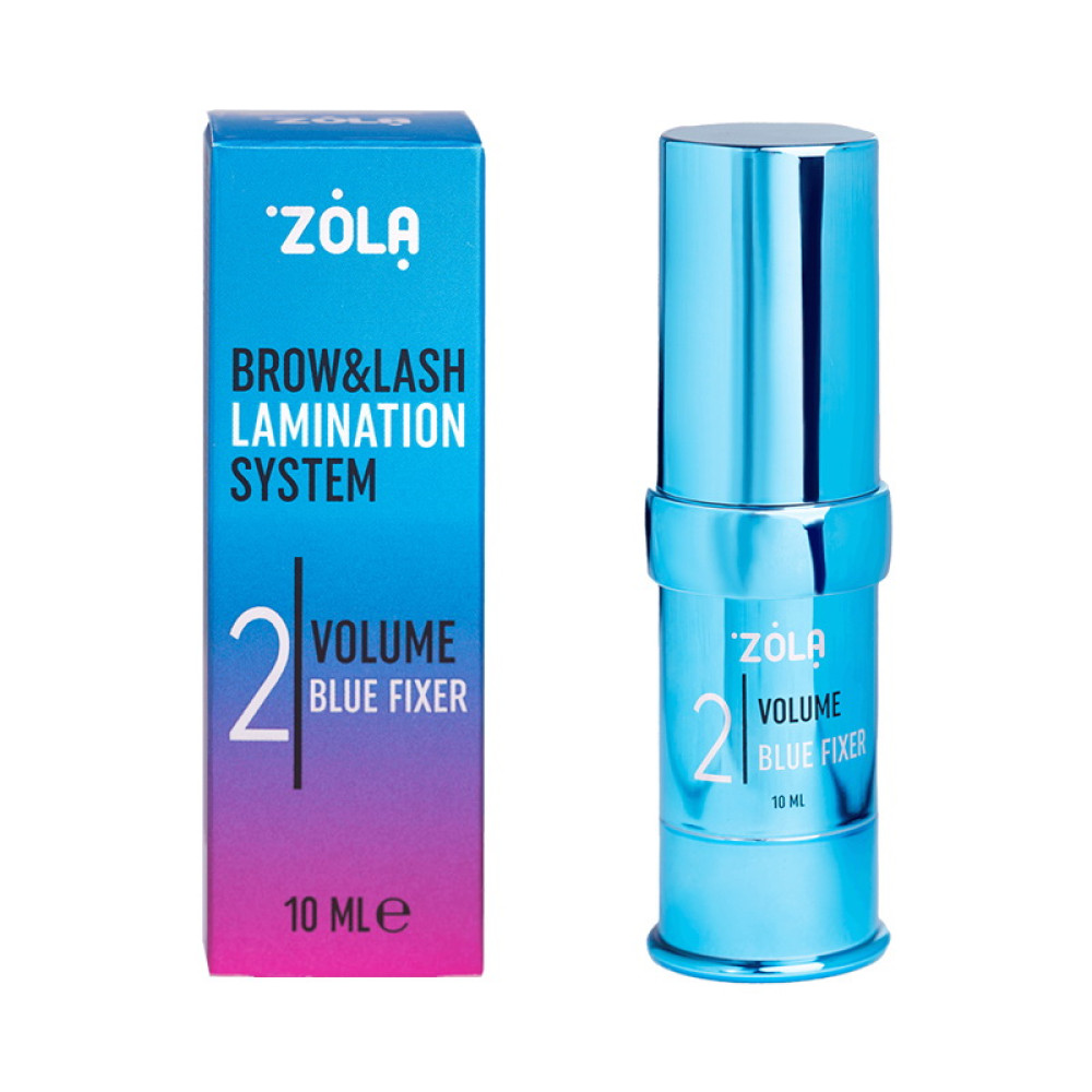 Склад для ламінування брів і вій ZOLA Color Lab 02 Volume Blue Fixer 10 мл