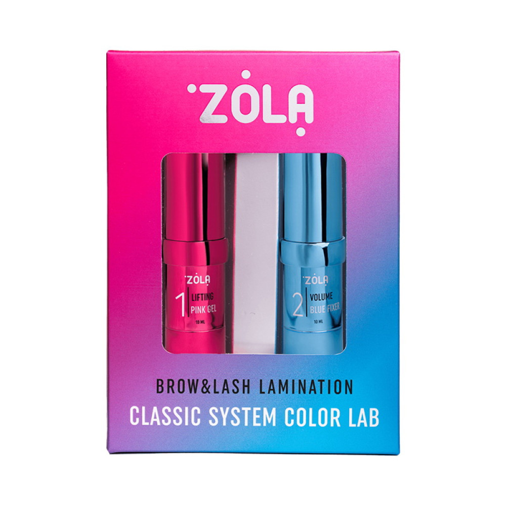 Набір складників для ламінування брів і вій ZOLA Brow&Lash Lamination Classic System Color Lab №1.2 10 мл