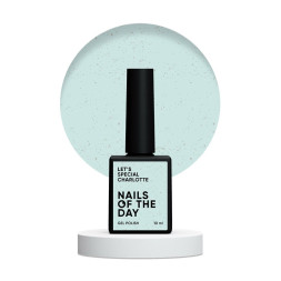 Гель-лак Nails Of The Day Lets Special Bridgerton 267 Charlotte мятно-голубой с золотой поталью 10 мл