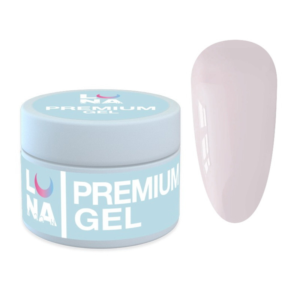 Гель для наращивания Luna Premium Gel 19 светло-розовый 30 мл