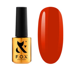 Гель-лак F.O.X Spectrum Gel Vinyl 072 Summit яркий оранжево-коралловый. 7 мл