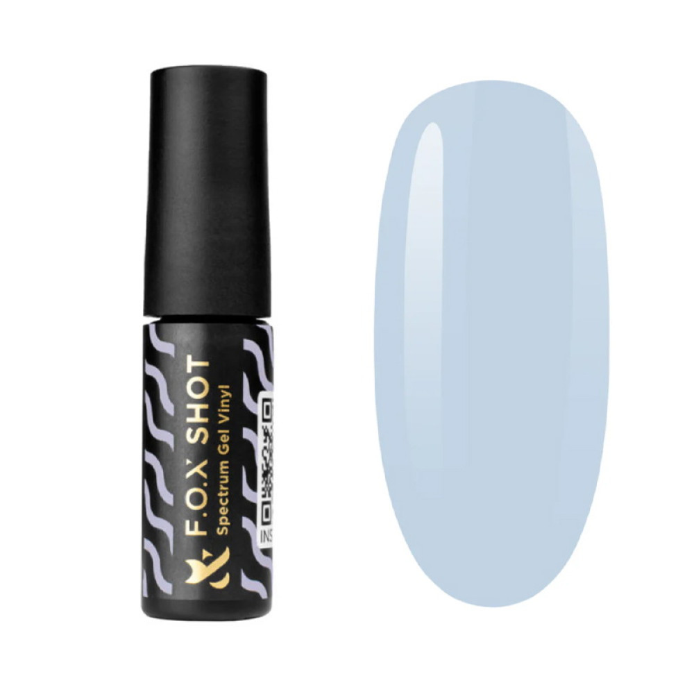 Гель-лак F.O.X Shot Spectrum Gel Vinyl 054 Titanium серо-сиреневый. 5 мл