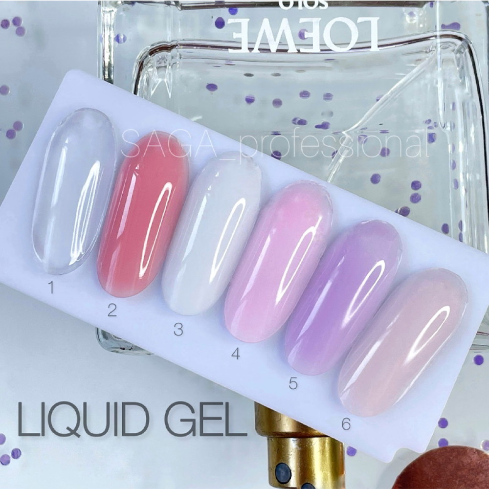 Рідкий гель Saga Professional Liquid Gel 04. блідо-рожевий. 15 мл