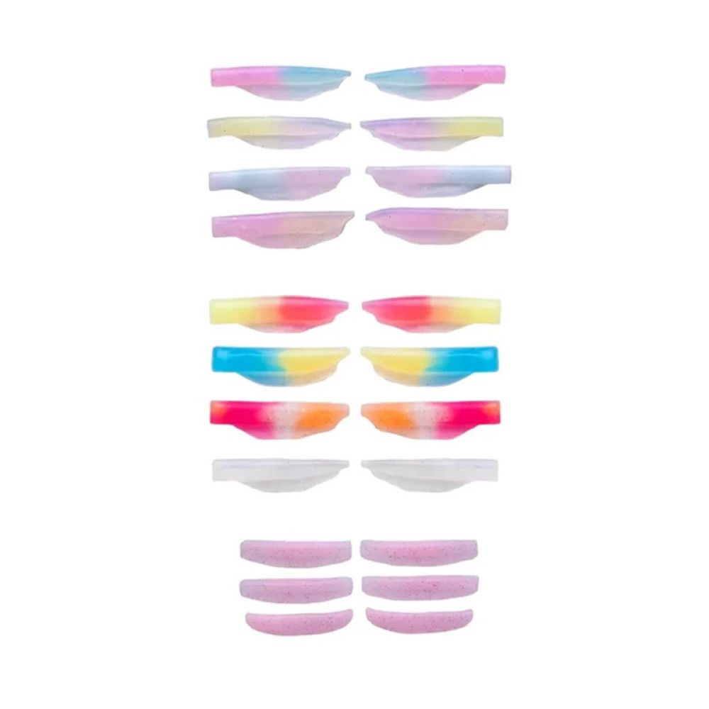 Валики силиконовые для ламинирования ресниц ZOLA Prism Lash L-Curl lamination Pads для верхних XS. S. M. L. LL. LL. XL. XXL и ниж