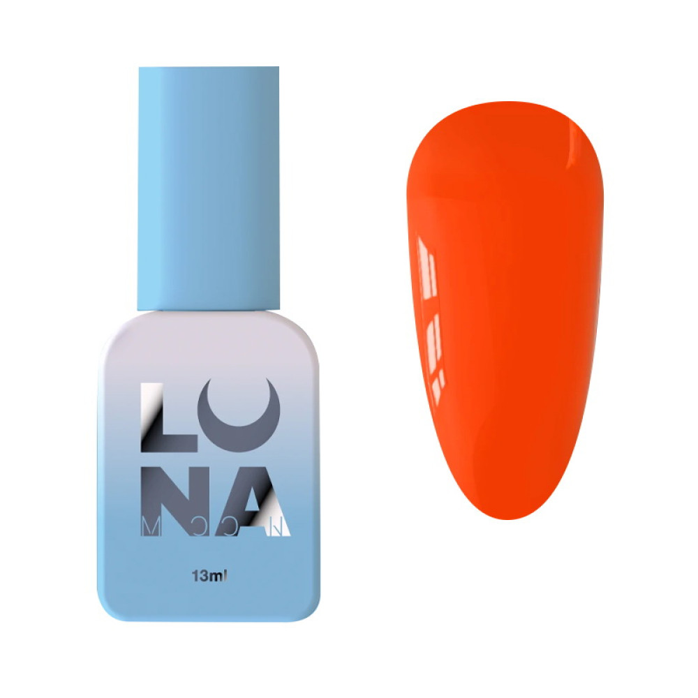 Гель-лак Luna Color Gel 156 неоновый насыщенно-оранжевый 13 мл