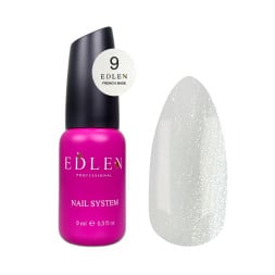 База каучуковая для гель-лака Edlen Professional French Base 09 молочный с мягким золотистым блеском 9 мл