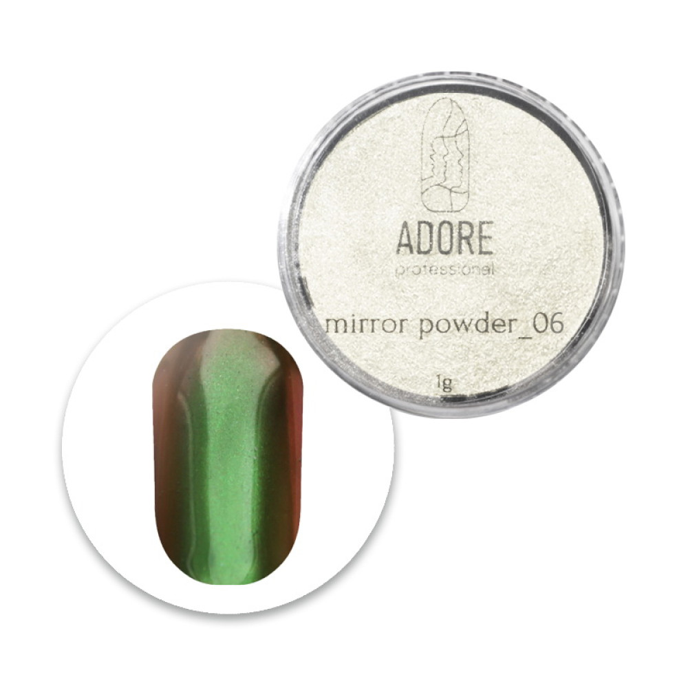 Зеркальная пудра Adore Professional Mirror Powder 06 розово-бирюзовый 1 г